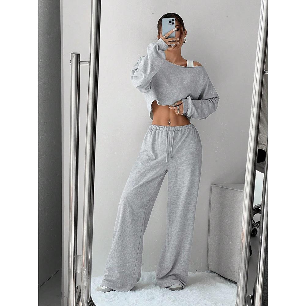 

E-commerce Sports Casual European & American Style Slimming Wide-Leg Pants (2025) XXL