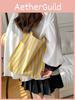 Fashionable Street Style Ruffled Canvas Tote Bag With Medium Size And Open Top