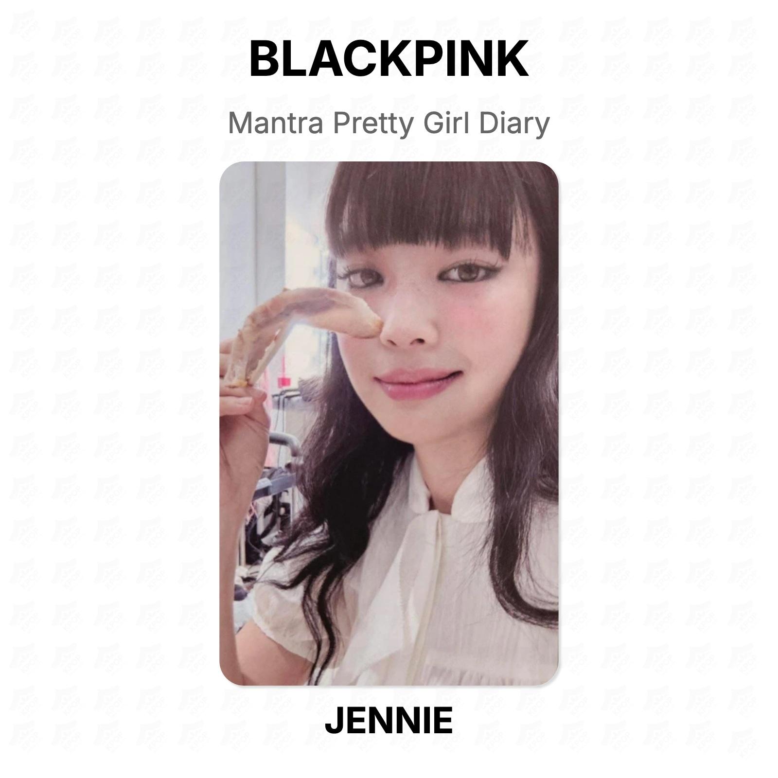 BLACKPINK JENNIE Mantra Pretty Girl Diary Official Photocard JENNIE