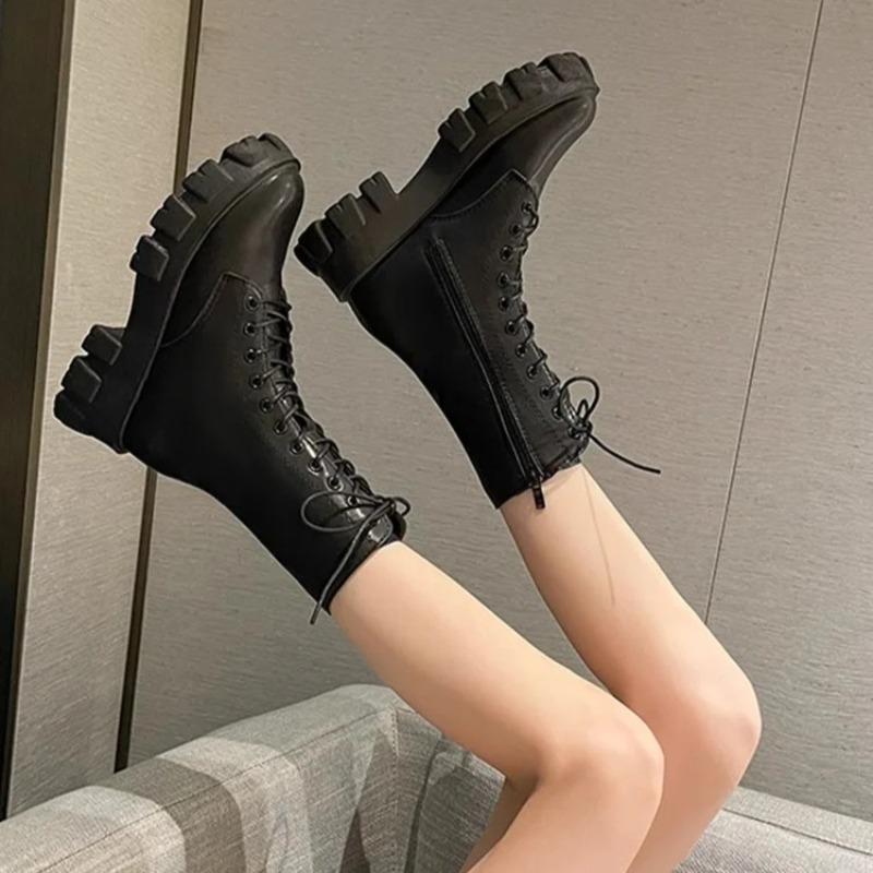 Women's Shoes Fashion Women's Boots Spring Autumn Non-slip Motorcycle Boots Designer Korean Shoes for Women Footwear Botas Mujer