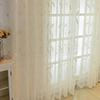 Modern Bedroom Dream Curtains Simple Gauze Curtain Embroidery White Window Screen Balcony Bay Window Partition Living Room Blackout