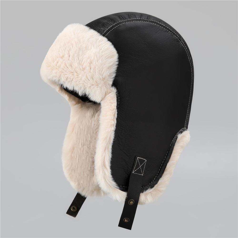 Шляпа Мужская И Женская Сезонная Пилотская Шапка Лей Фэн Северо-восточная Велосипедная Защита Ушей Флисовая Ветрозащитная Утолщенная Теплая Шапка separate hat чёрный