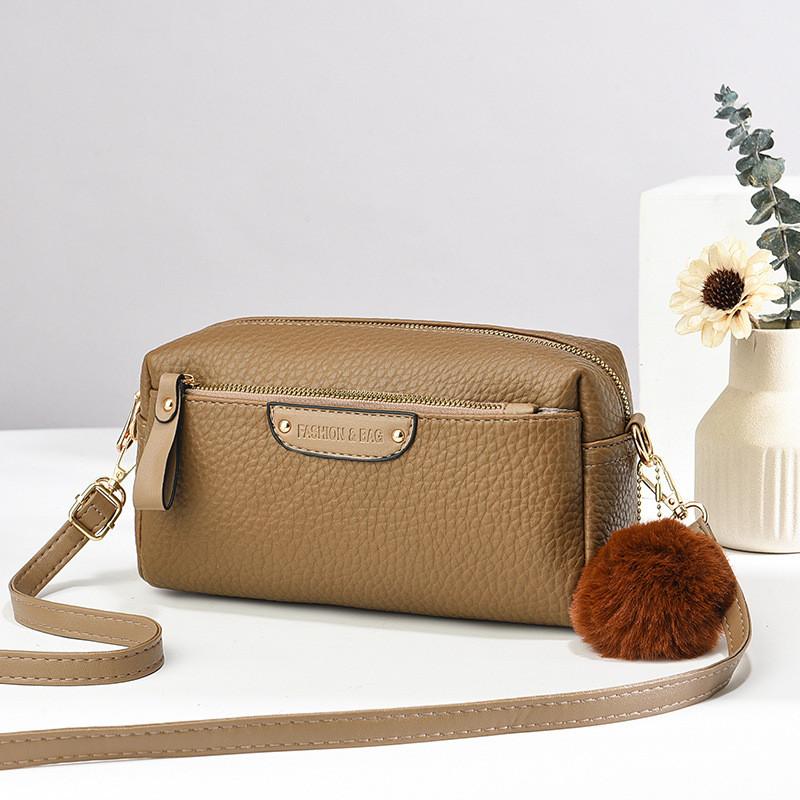 Cream Trendy Large Capacity Handbag Soft Material Retro Style Ideal For Use Everyday