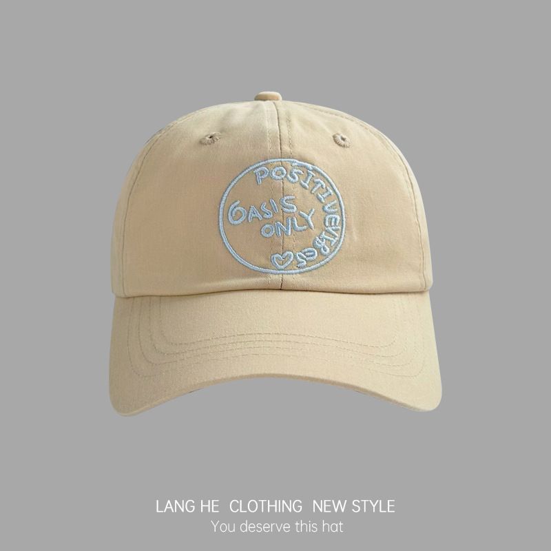 

Letter Embroider Baseball Cap Women s Washed Soft Top Autumn New Arrival Face-Looking Small Peaked Cap Fashion Brand All-Matching Men Hat Khakis Adjustable