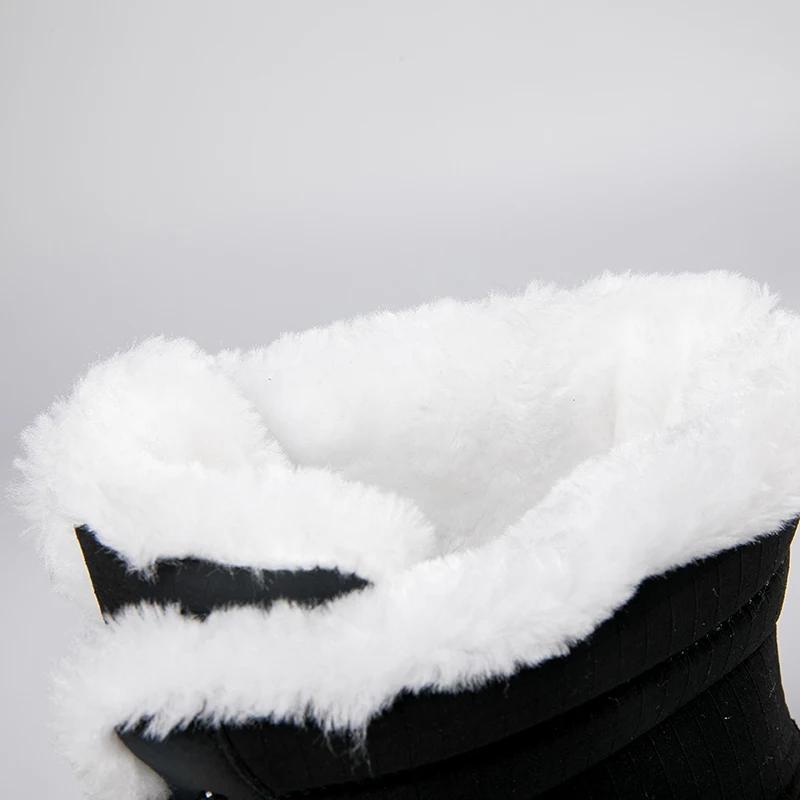 Women's Fashion High-top Snow Boots, Plus Velvet Warm Waterproof Platform Shoes, Comfortable Non-slip Outdoor Cotton Sports Boots