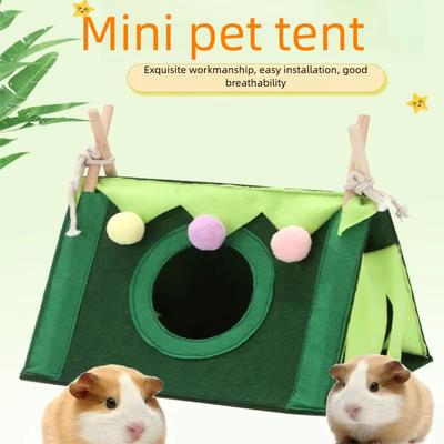 Small Pet Nest Felt Tent Rabbit Nest Hamster House Hamster Cage Large Guinea Pig Cage Guinea Pig Small Animal Bed Accessories