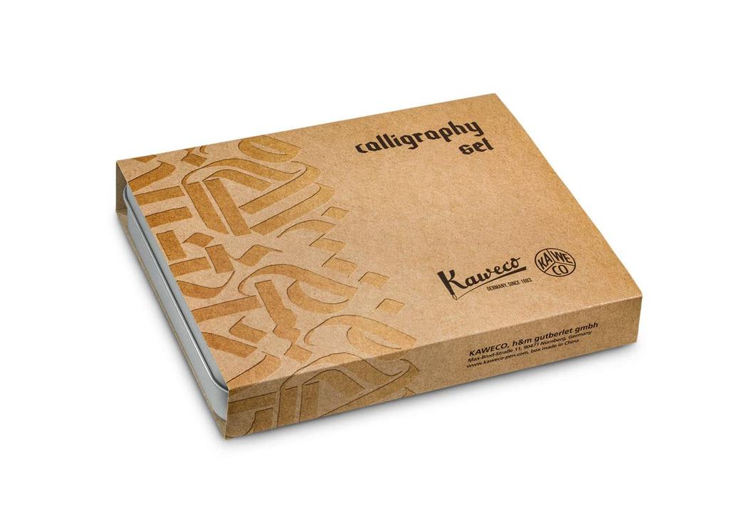 Kaweco Kalligraphie Natural Offiziell Importiertes Set, Kokosnuss, CALI-NC, 1,1/1,5/1,9/2,3mm,