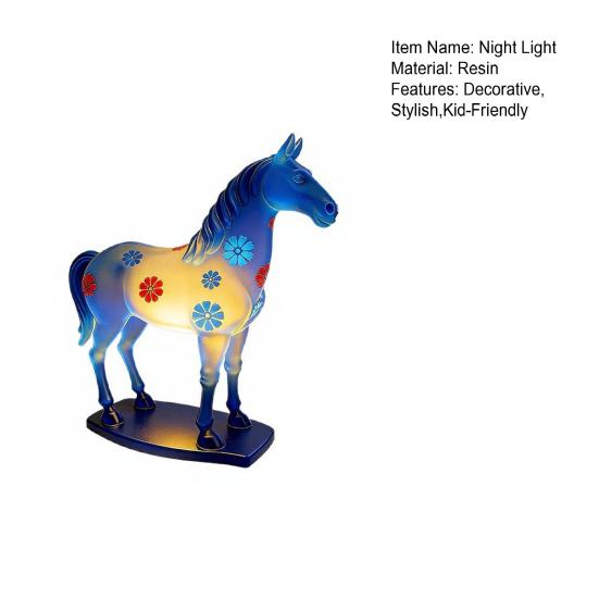 Dimmable Horse Night Light LED Ambient Lighting Soft Warm Glow Home Decor Decorative Nightlight for Nursery Bedroom Living Room