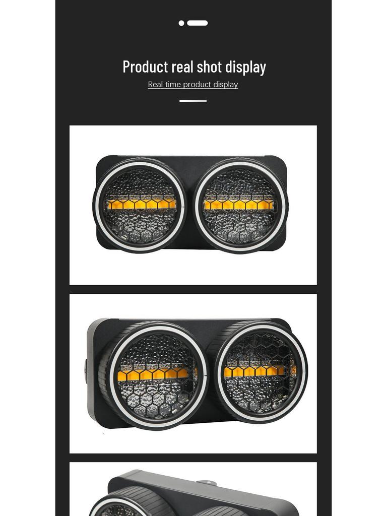 LED Dual-Eye Retro Splicing Matrix Stage Light for Live Theater and Colorful Running Horse Effects