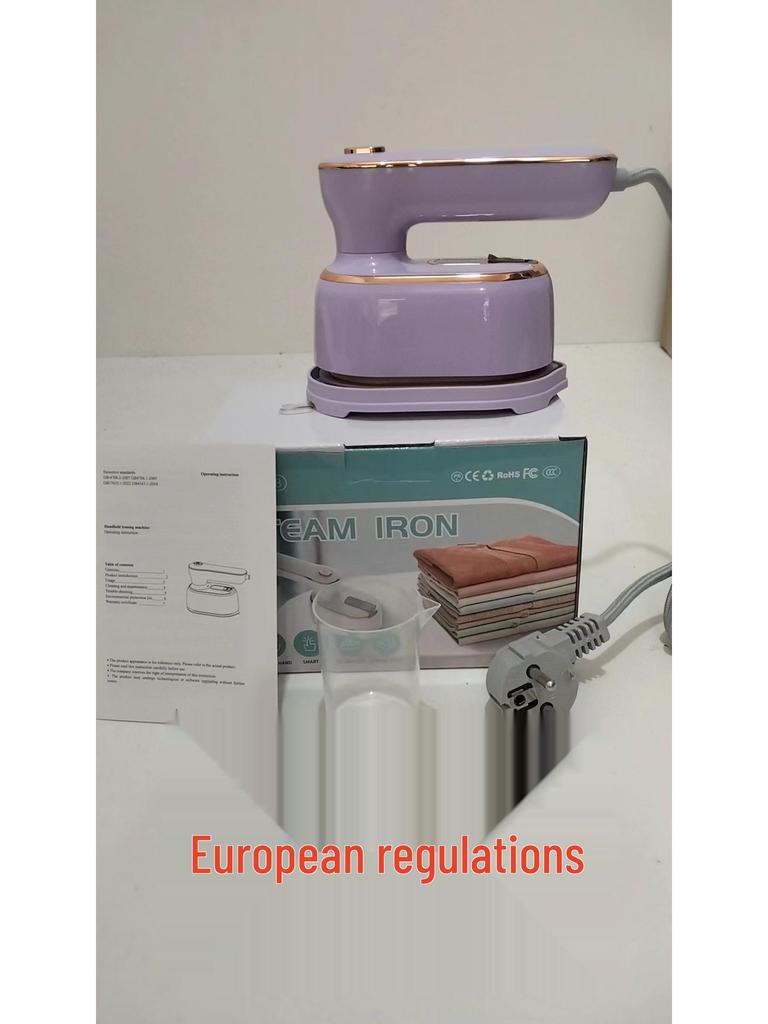 High-Power Rotating Steam Iron - Portable Handheld Ironing Machine for Home & Commercial Use.