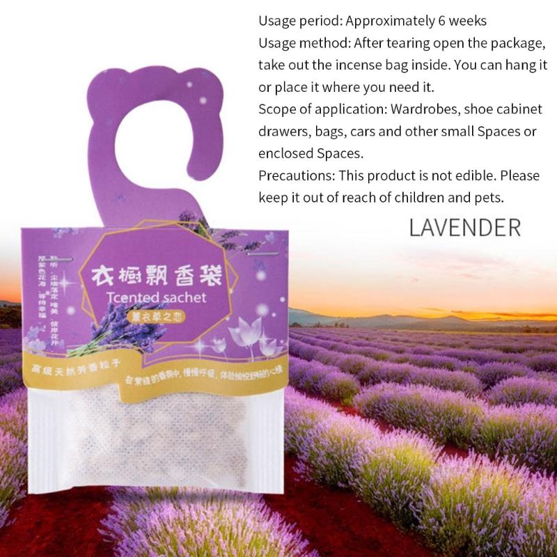 20 Pack Air Freshener Pouches For Closet Drawer Car Bathroom MultiSpace Freshness Maintenance