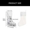 4pcs Furry Christmas Stockings Assorted Color for Home Office Decors Holiday Mantlepiece Hanging Socks