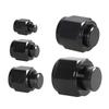 Flare Cap AN4/AN6/AN8/AN10/AN12 Aluminum Fitting Tube Pipe Plug Nut Block Off Fuel Hose Line Adapter Pack of 5