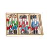 652F Christmas Ornaments Wooden Nutcrackers Soldier Hanging Pendant Party Decorations
