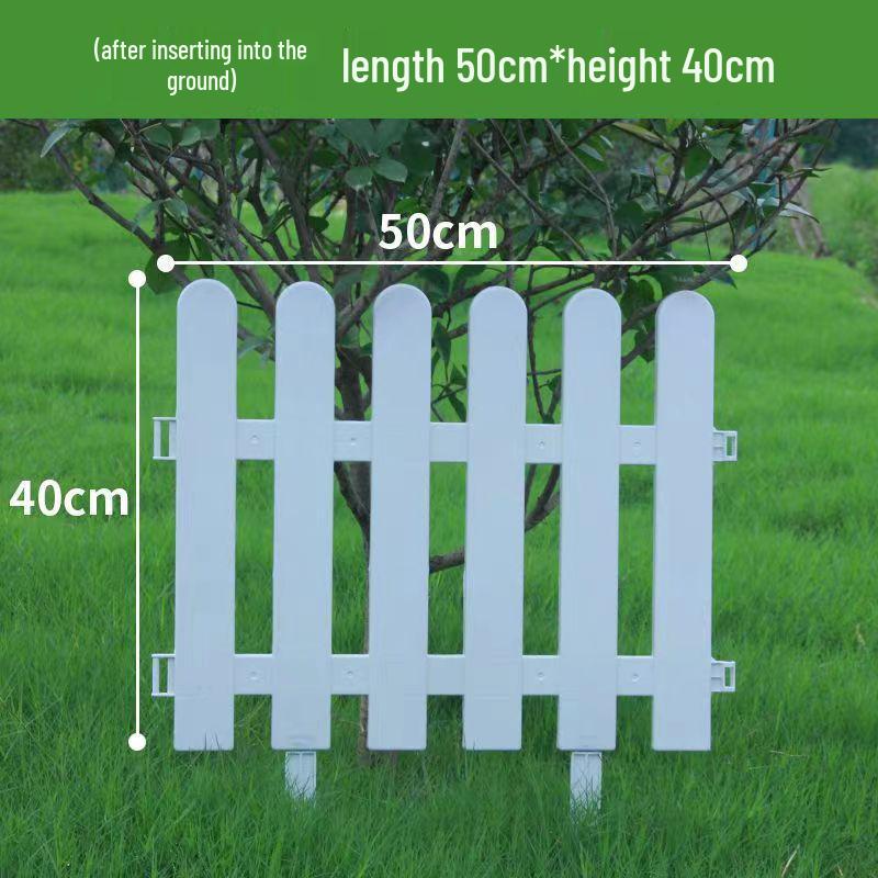 White PVC Fence: Indoor/Outdoor Garden Barrier and Decorative Guardrail