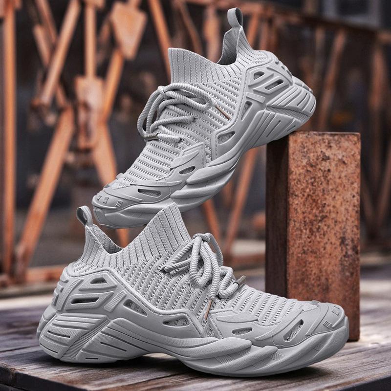 2025 New Casual Fly-woven Shoes Octopus Socks Shoes Mecha Shoes Platform Versatile Fashion Sports Trendy Shoes