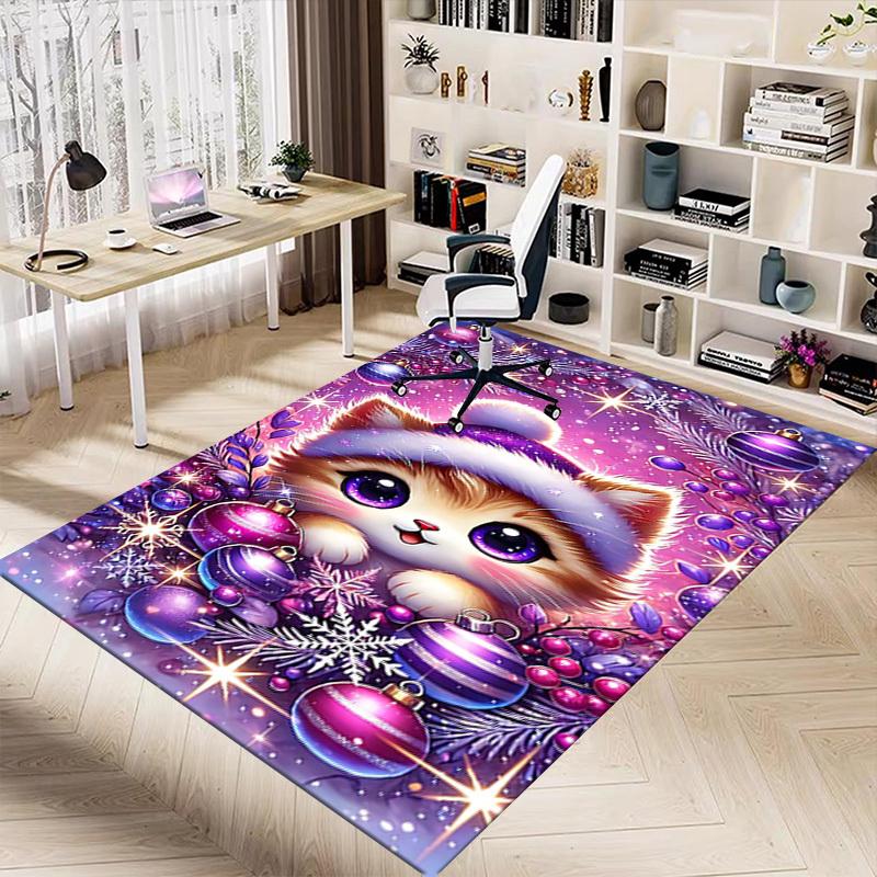 1PC cat ornament Extra Large Non Slip Floor carpet, Office, family, Studio   Large Area Rug Indoor Rugs, Bold Statement Piece