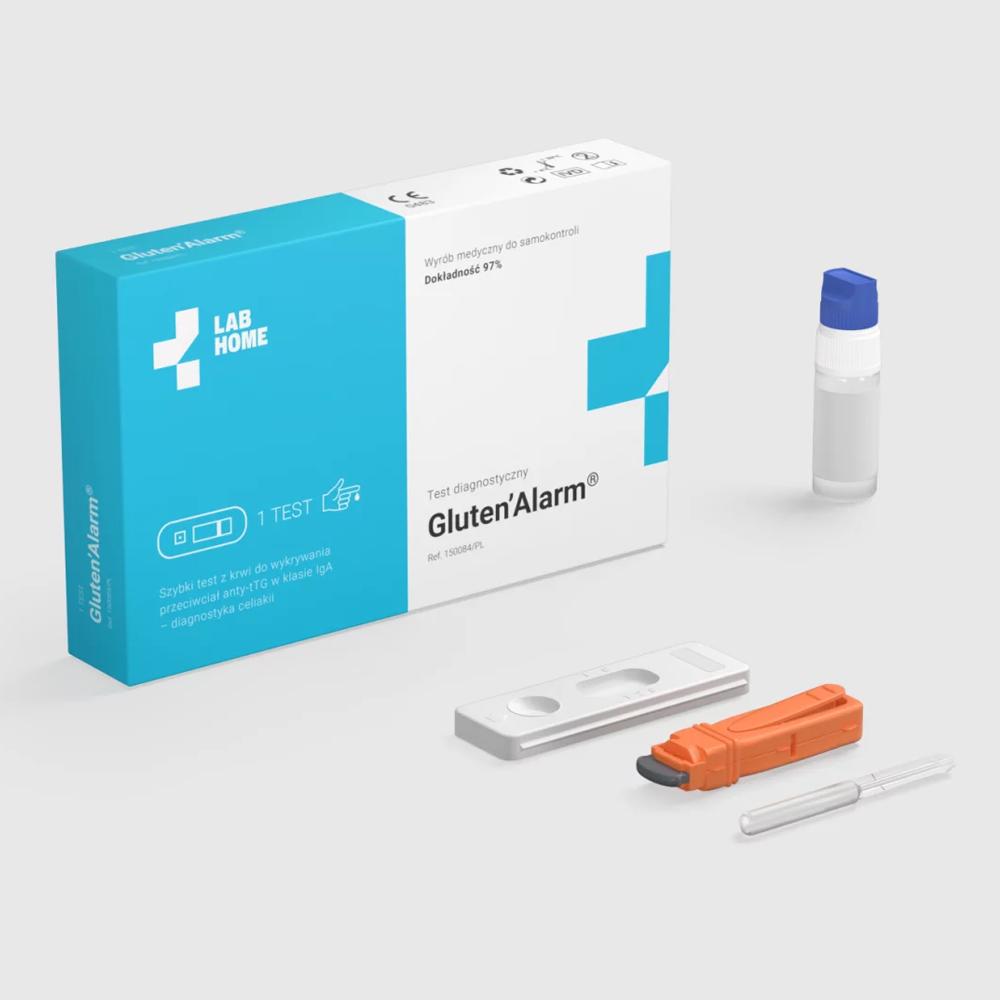 Gluten Test - Home Test for Gluten Intolerance and Celiac Disease - Gluten Alarm 1pc