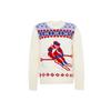 FW21 Color Block Printed Pullover Sweater Men Sweater Beige C8184-CRM