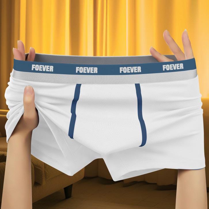 

Douyin Популярные мужские антибактериальные дышащие спортивные шорты-боксеры L белый