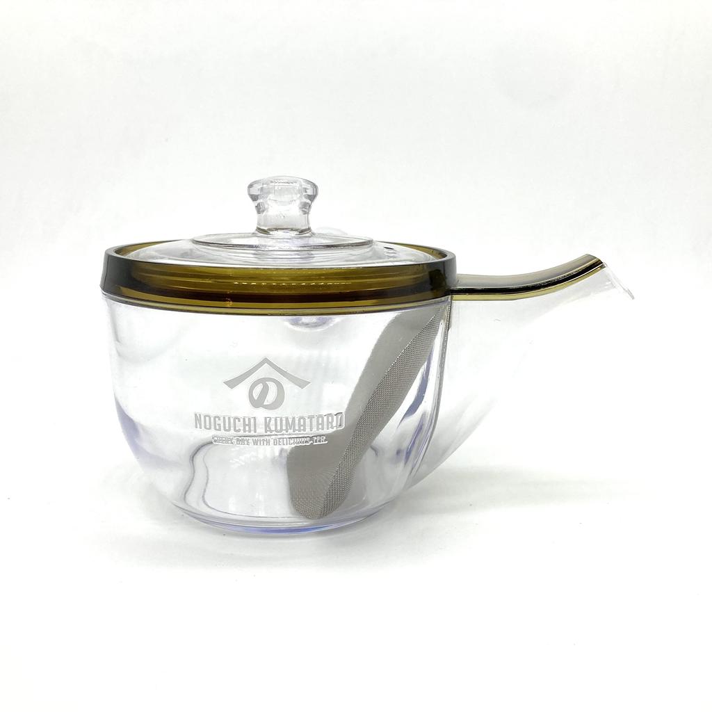 Unbreakable Transparent Brown Noguchi Kumataro Tea Exclusive Includes Tea Brewing Made In Japan with Suitable for Green Black Roasted Green Oolong and
