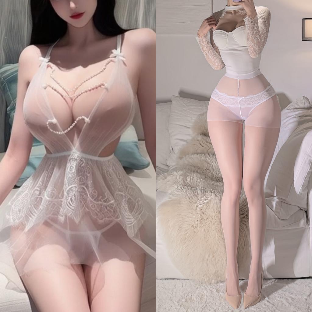 Sex Underwear Exposed Breasts Pure Desire Small Breasts Seduction Mesh Nightgown Hot No-take-off Suit Flirting Sex Underwear Uniform