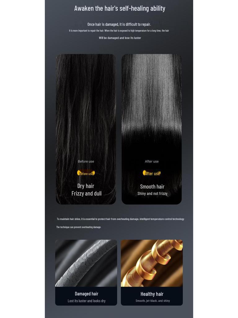 European-American High-Power Silent Ion Hair Dryer with Blue Light for Dorms (Japanese Standard)