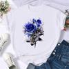 Maycaur Fashion Musical Note Printed Women T Shirt Harajuku Short Sleeve Funny T-Shirt Cute Cartoon Top Tees Female Clothes
