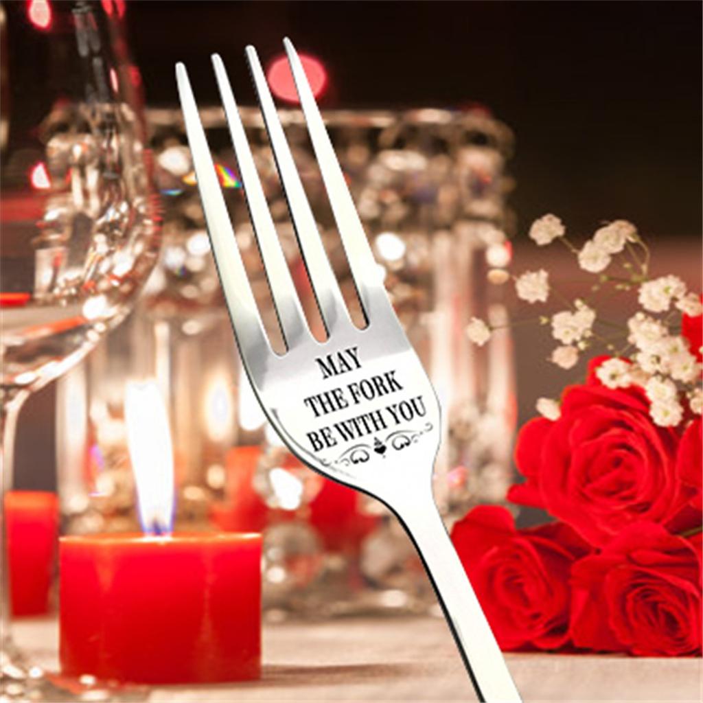 Engraved Fork-Best Gift for Husband W^ife and Family