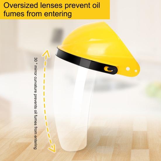 Protectores Faciales de Seguridad para Cocina Ligeros de Cara Completa Protector contra Salpicaduras para Cocinar Resistente al Aceite y al Vapor Mascarilla Protectora Facial Transparente Antivaho para Freír Hornear