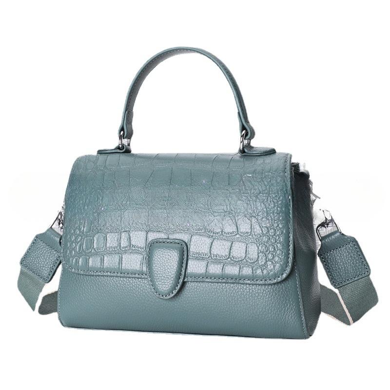 Women's Bag New Fashionable Light Luxury One-shoulder Crossbody Autumn and Winter Head Layer Cowhide Bag for Women