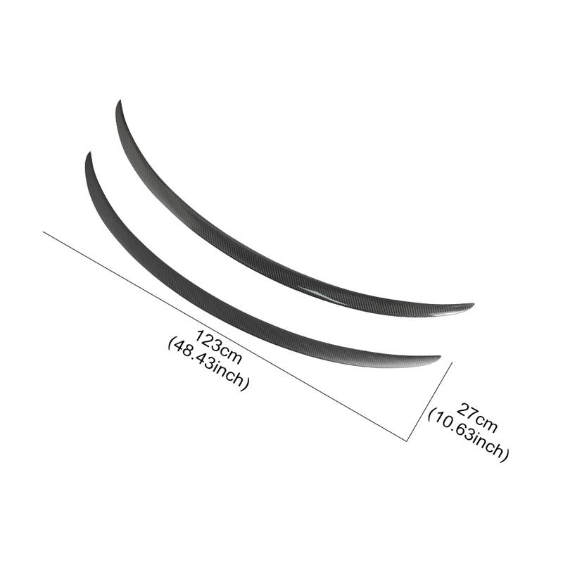 Car Real Dry Carbon Fiber Spoiler Wing Decoration For Tesla Model Y ModelY Sport -2024 Utility Exterior Tuning Accessories