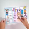 Sprunki No-Cut Quiet Book Girl: Handmade Fun Dress-Up DIY Decompression Toy