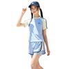 Swimsuit Women's Two-piece Set Sporty and Simple Polyester Suitable for Children and Students Beach and Hot Spring Swimsuits