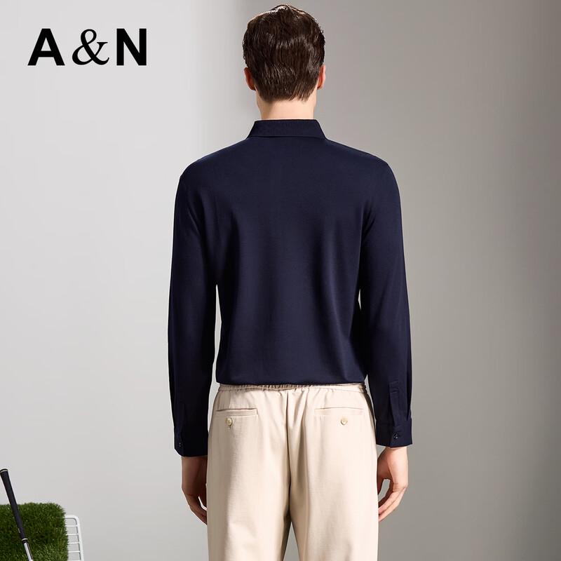 Antonio Men's Silk & Cashmere Long-Sleeve Polo Shirt