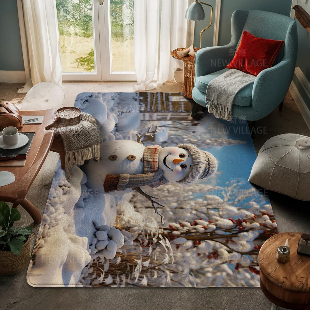 Koberec ke vchodu do domu Rohožka ke dveřím do domu Obývací pokoj Vana Koupelna Protiskluzové koberce s absorpcí vody vana Veselé Vánoce zima
