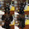 Dark Series 3eyed Rabbit Plush Toy With Pp Cotton Filling For Gothic Decor Enthusiasts