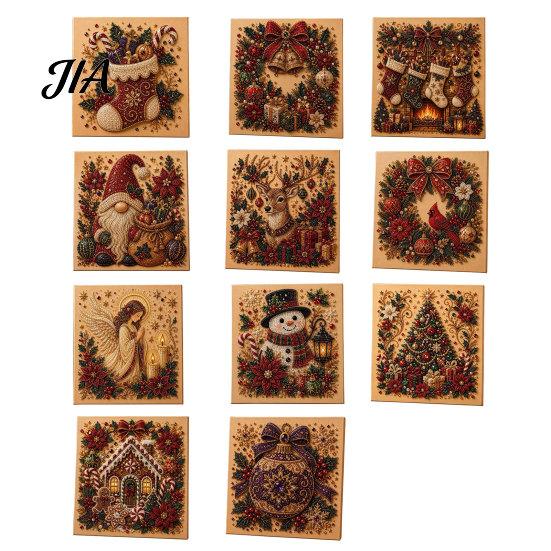 Creative Hobby Kits Christmas Faux Pearl Art Kit, Tree Wreath Painting DIY Kids Holiday Gifts Sparkling Diamond Craft Kit for Adults, Wall Decor Gem