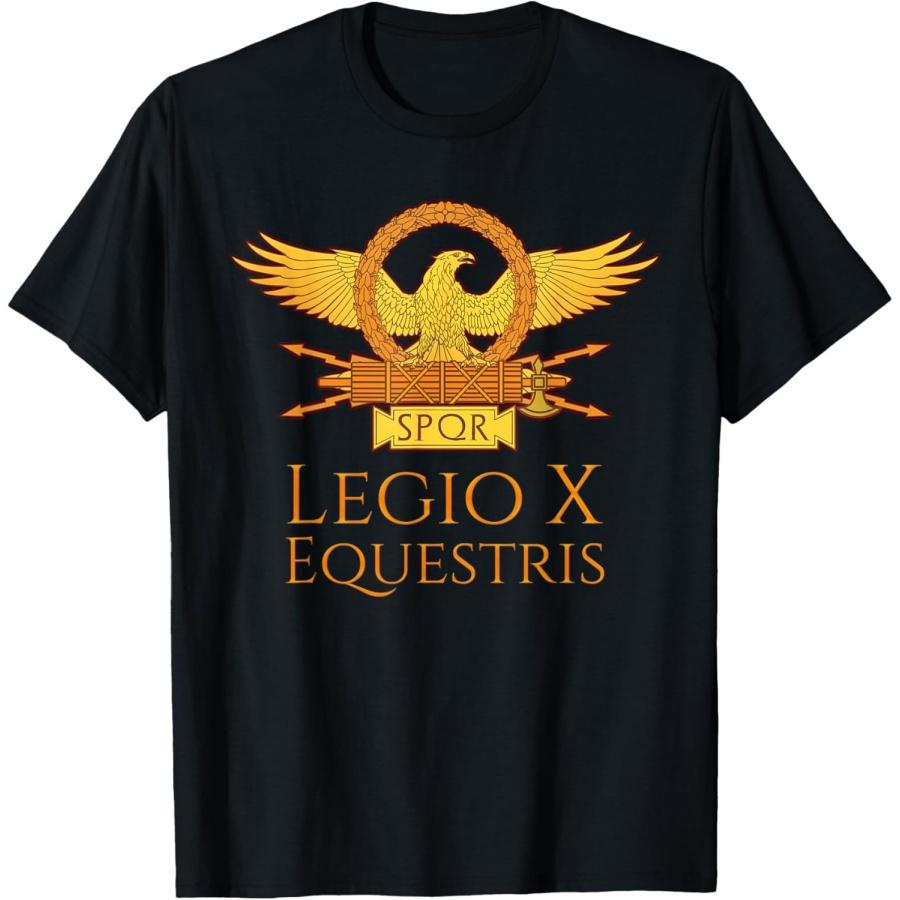 Рубашка Гая Юлия Цезаря - Legio X Equestris Рим Подарок XXXXXL чёрный