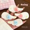 2Pcs Cute Plush Wing Hair Clips Kawaii Star Bow Decor Hair Pins Sweet Angel Wing Headwear Hairclip Ornaments Hair Accessories