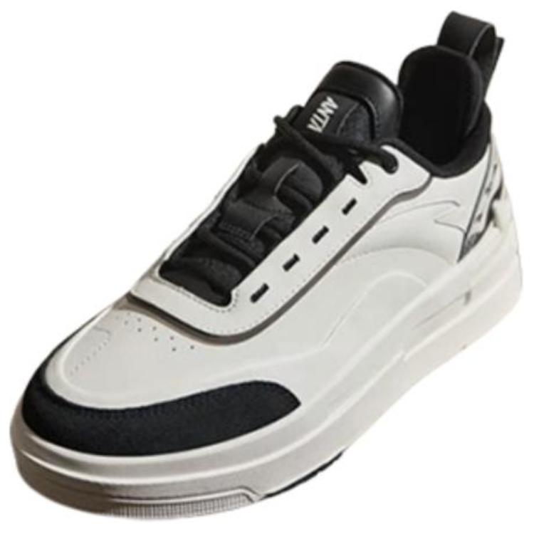 Anta Trendy Casual Sklisikre Slitesterke Balanse Lavsko Skatesko Herre Sneakers Hvit Svart 912248068-3
