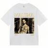T-shirt Grafiche Rapper MALUMA da Uomo Hip Hop Stile Vintage Manica Corta Moda Gotica Cotone Oversize