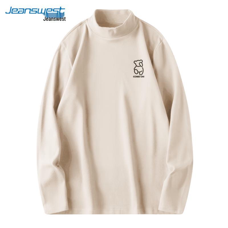 

Jeanswest Men s Fleece-Lined Mock Neck Thermal T-Shirt 2XL