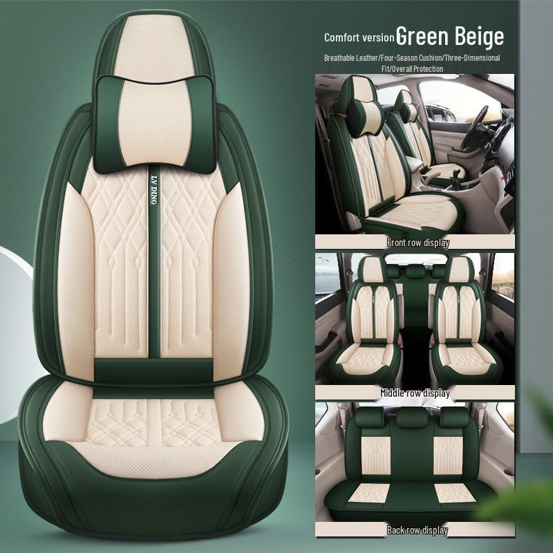 Fundas de Asiento de Cuero Envolvente Completo Baojun 730 para 7 Plazas (2+2+3), Cojines para todas las estaciones.