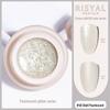 Ice-Clear Solid Cat's Eye Nail Polish - Smooth Cream Color Glue
