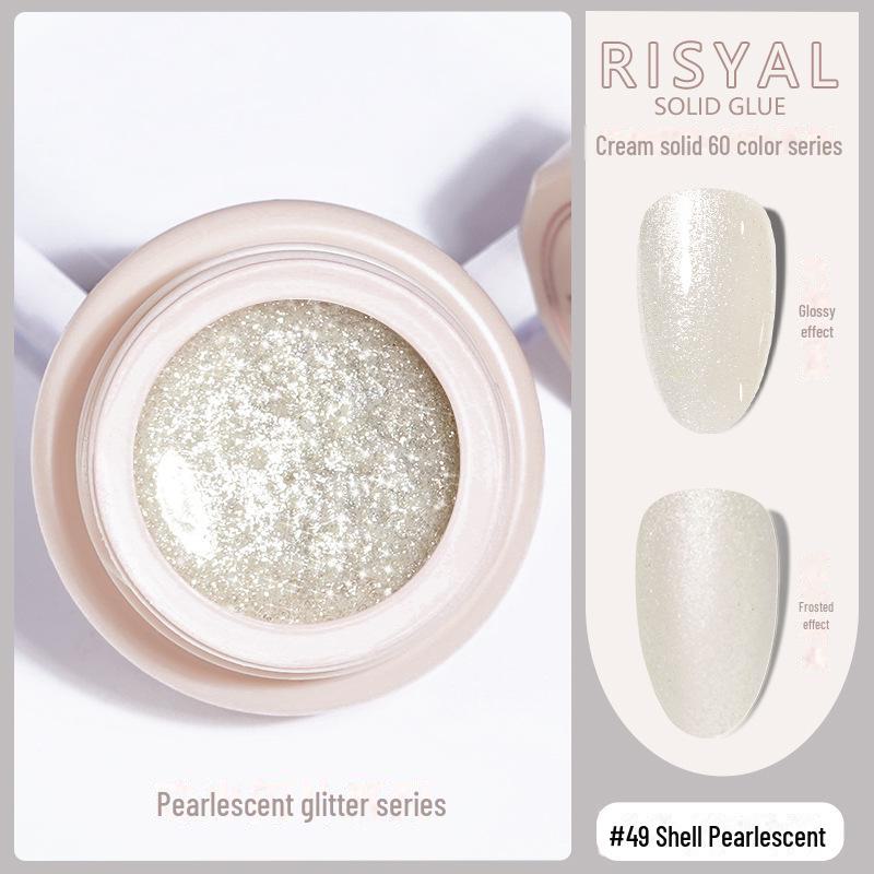 

Лак для ногтей Ice-Clear Solid Cat s Eye - Гладкий кремовый цветной клей null жемчужный