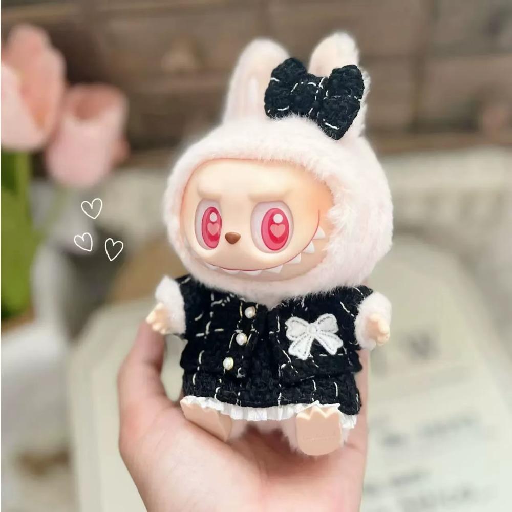 

Милая одежда для куклы Лабубу, наряд, аксессуары, классический набор платьев для мини-кукол V2 17 см, одежда, подарок для девочки, ребенка, Labubu Ropa no doll