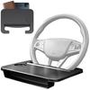 2-Way Car Steering Wheel Table, Driver's Seat Only, Car Desk with Seatside Pockets, Ideal for Laptop Work, Meals, and Sleeping In the Car, Easy Instal