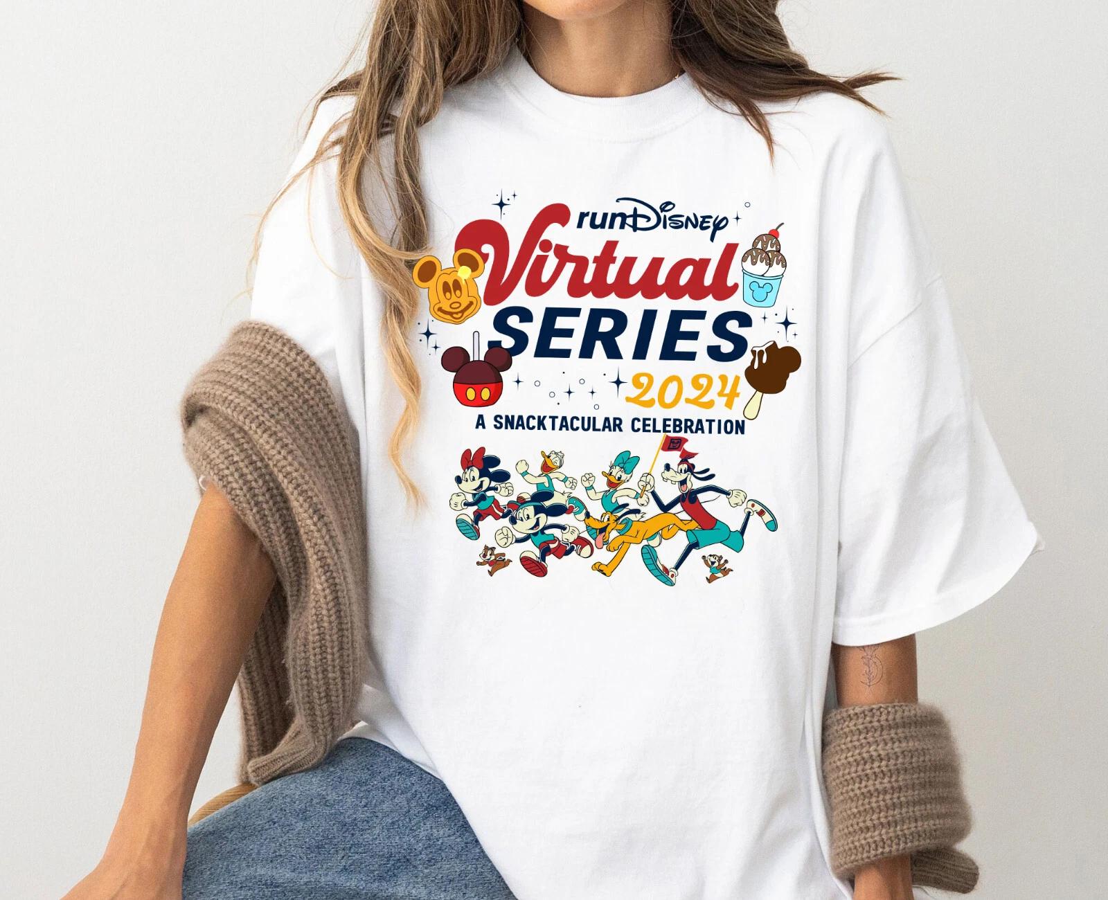 RunDisney Virtual Series 2024 Mickey and Friends Unisex Adult Kid Shirt 660075 2XL
