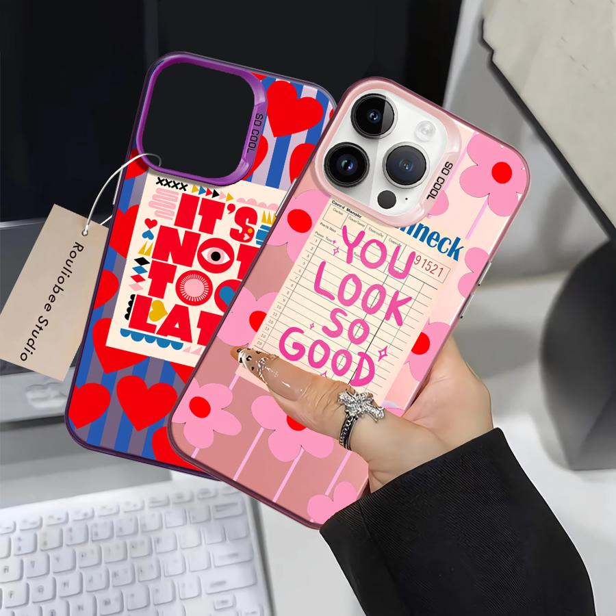 Case for iPhone 17 Pro Max 15 Plus 12 16 Air 13 Pro XS 11 14 XR Back Phone Cover Creative Text You Look So Good